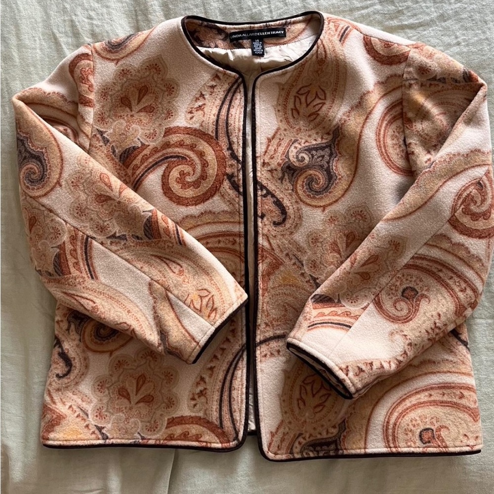 Vintage Orange/Tan Coat Blazer